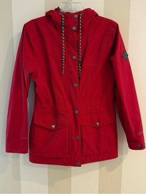 Eddie Bauer Women’s Red Outdoor Rain Jacket Weatheredge Coat small